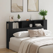 Cabina Testiera  in Rovere Nero - 180x18.5x102.5 cm