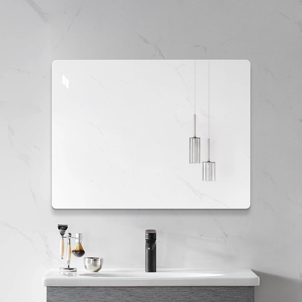 SPECCHIO DA PARETE SENZA CORNICE 100x75 cm Argento Vetro