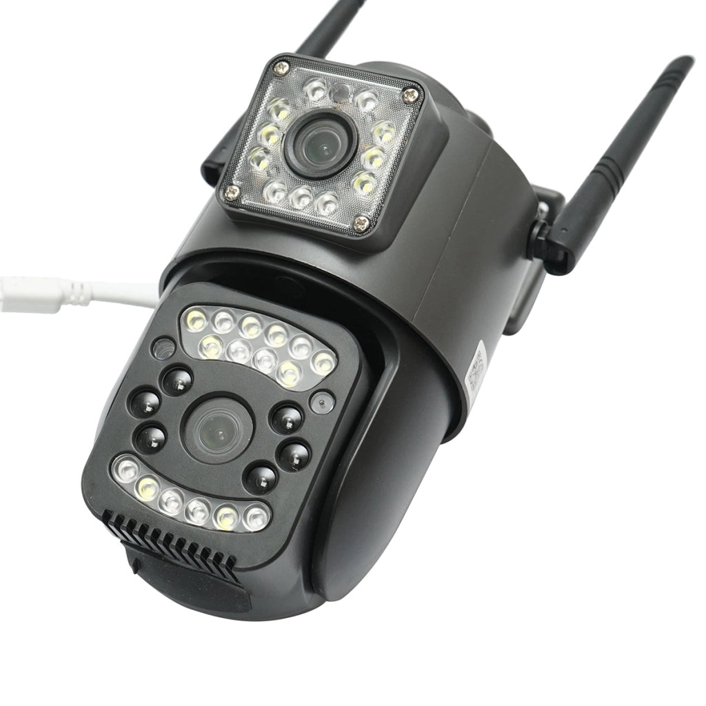 Telecamera di videosorveglianza Smart P2P WIFI 2.4G, sensore di movimento, rilevamento umano, visione notturna, PTZ rotante a 355 gradi, applicazione V380 Pro