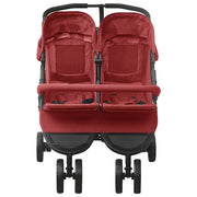 Passeggino Gemellare Rosso in Acciaio 10245