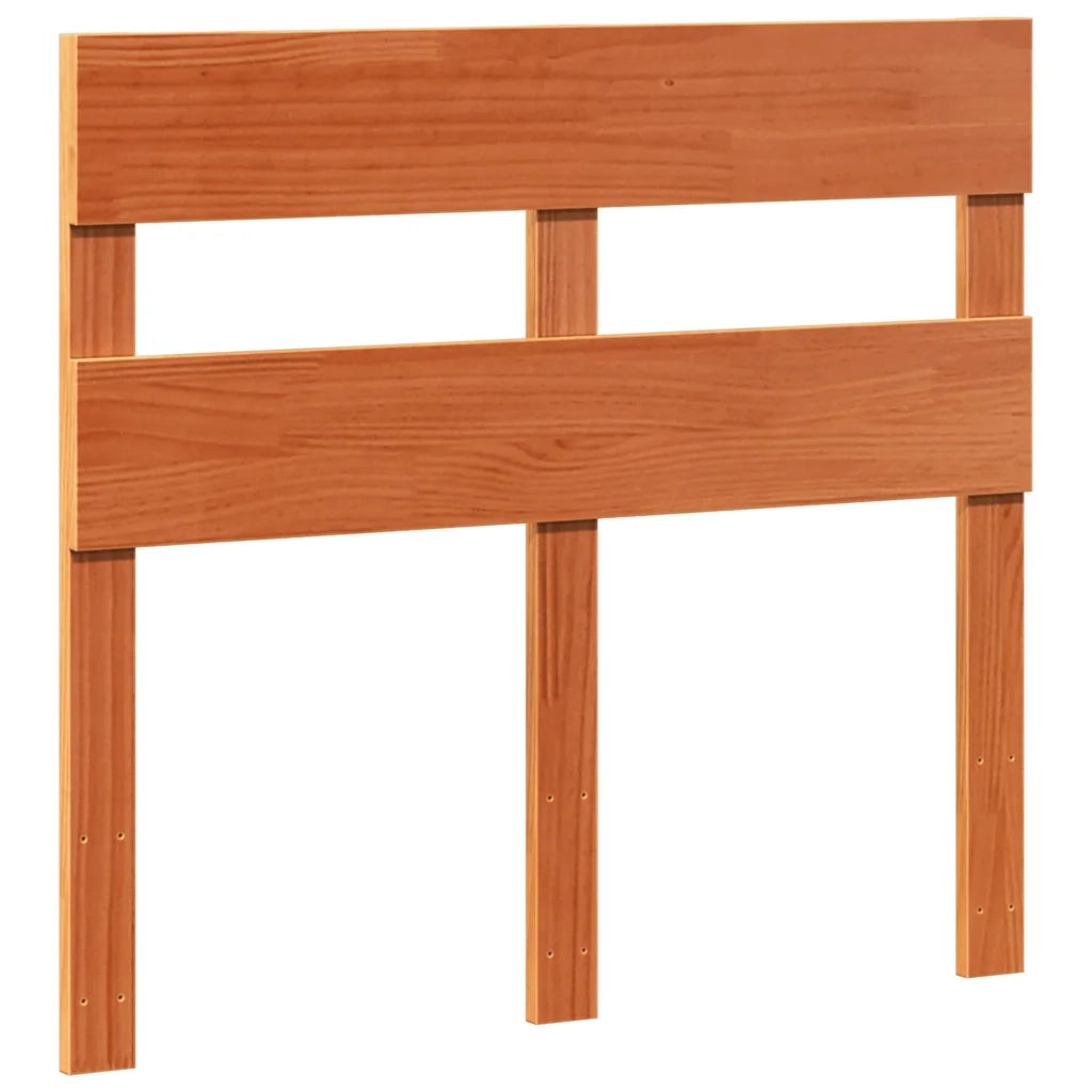 Letto senza Materasso Marrone Cera 100x200 cm in Legno di Pino