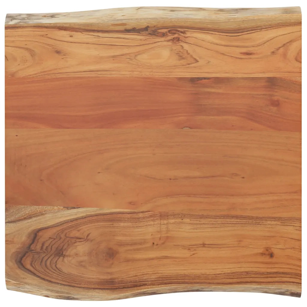 Piano Tavolo | Superficie Tavolo | Piano Scrivania 40x40x2,5 cm Rettangolare Legno Acacia Bordi Vivi