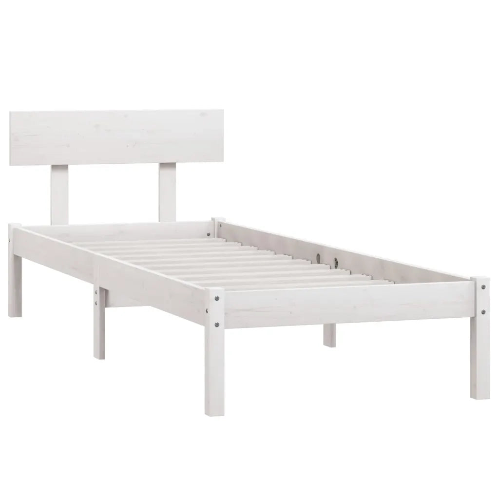 Giroletto Bianco in Legno Massello 75x190 cm Small Single 810108