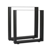 Gamba per panca con profilo quadrato 40x43 cm verniciata a polvere finitura nera per mobili 16_0002450