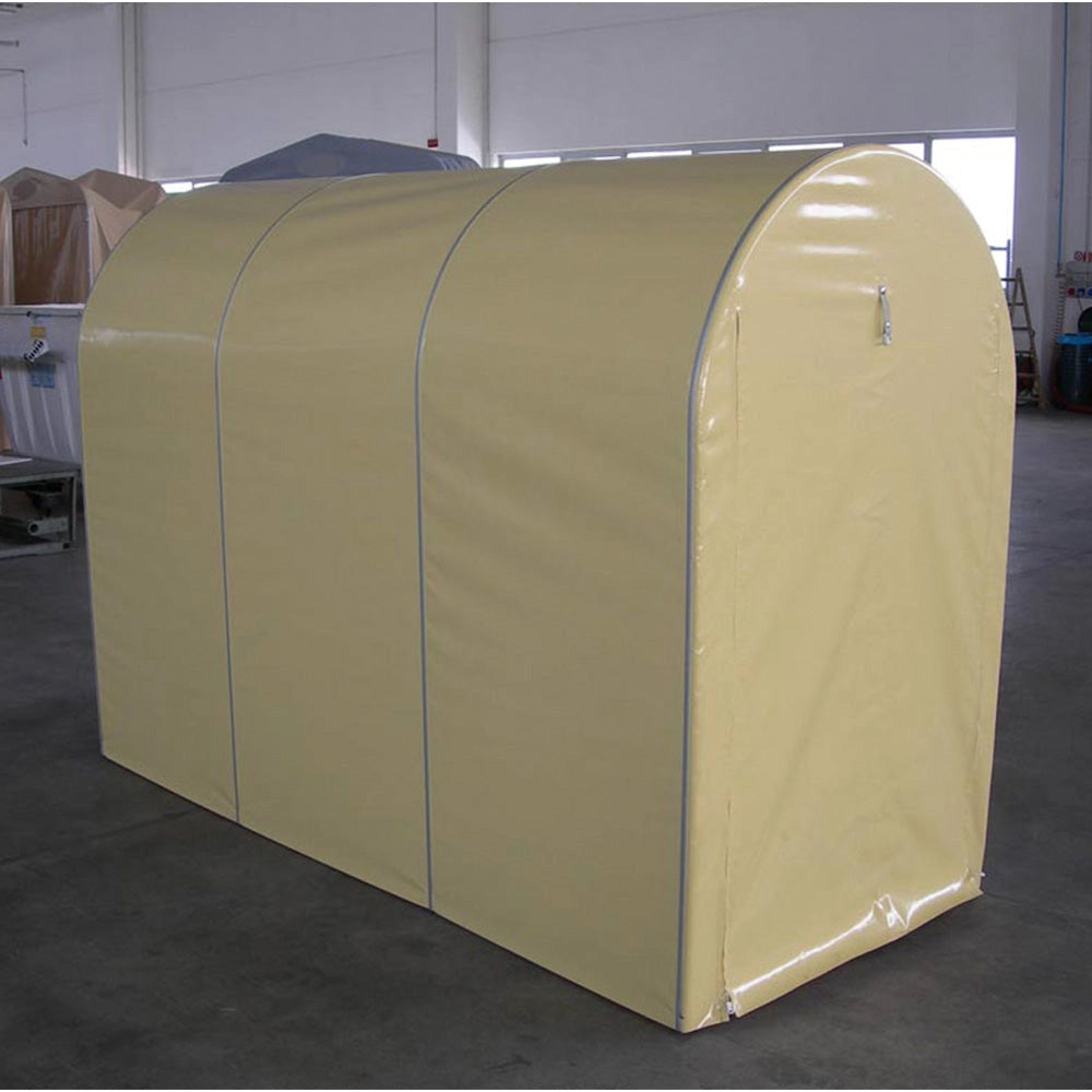 Motobox a Tunnel Copertura Box in PVC 360x120xh155 cm per Moto Scooter Grigio