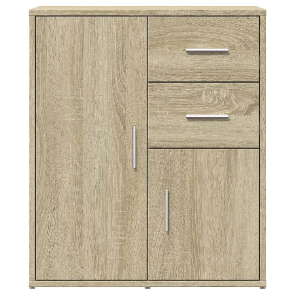 Credenze 2 pz Rovere Sonoma 60x31x70 cm in Legno Multistrato