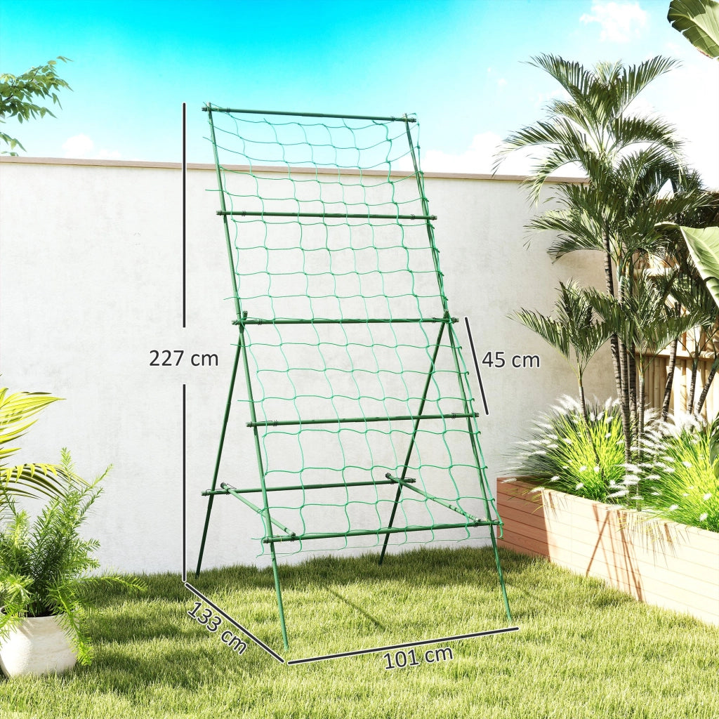 Supporto Pomodori a Livelli Regolabili ¨C Zephmum ¨C Verde 101x133x227 cm