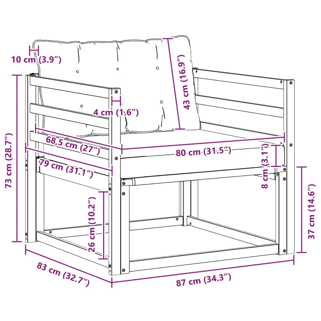 Set di divani da esterno-Sofa da giardino Legno di Acacia Massello e Textilene 386527