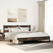 Giroletto senza Materaso in Metallo Rovere Fumo 183x213 cm