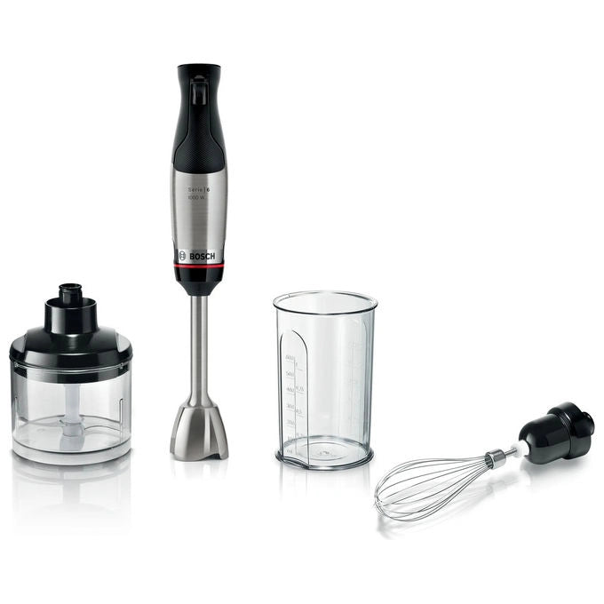 Bosch Serie 6 MSM6M621 Frullatore ad Immersione 1000W Nero Acciaio