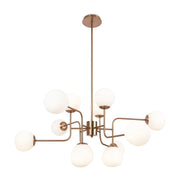 Maytoni Lampadario moderno Erich 12 luci E14 oro metallo vetro