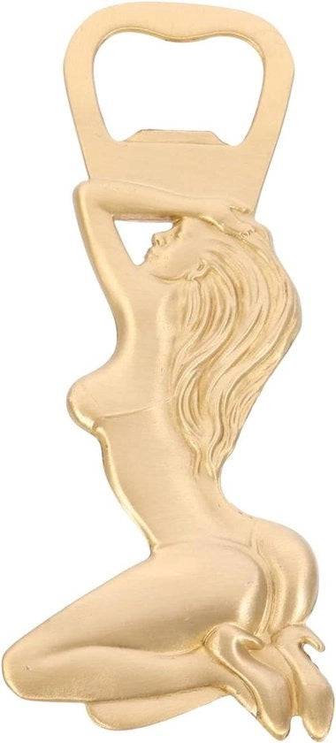 Flesapertura in forma di donna nuda - apri biberon per bottiglie di birra metalliche - apri capsula per soda - strumento per aprire birra vino - attrezzo per bar pub decorazione