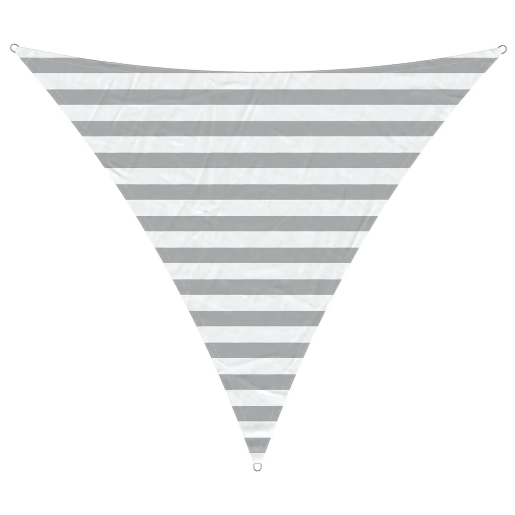 Vela da ombra solare Grigio chiaro e bianco 2 x 2 x 2 m