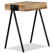 Tavolino Laterale-Tavolino da soggiorno-Tavolo in Legno Massello di Teak di Recupero