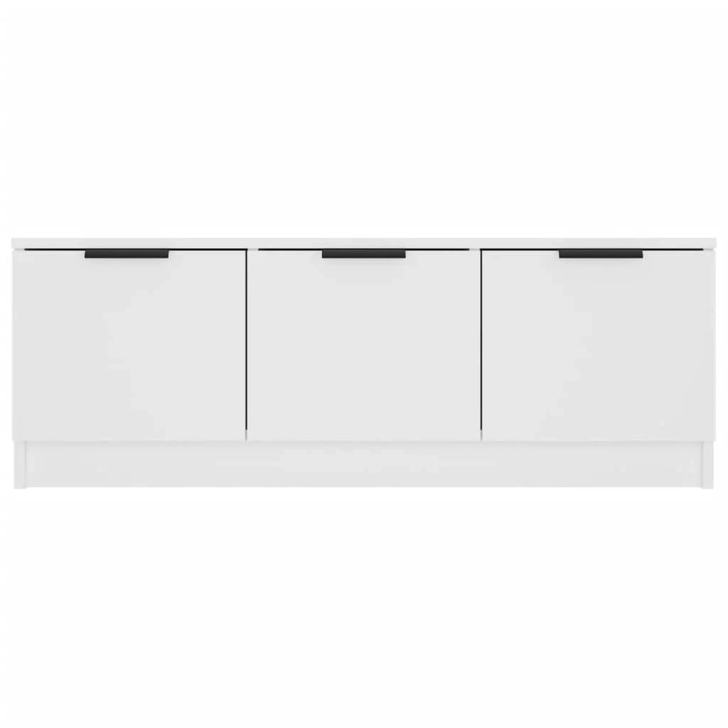 Mobile TV multimediale mensola TV credenza mobile TV sala da pranzo soggiorno camera da letto 102 x 35 x 36,5 cm legno ingegnerizzato bianco 02_0025562