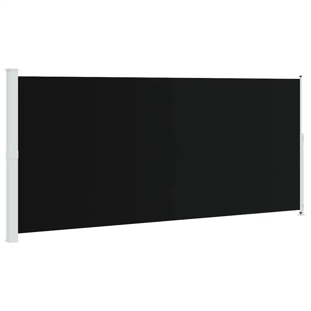 Tenda Laterale Retrattile per Patio 220x514 cm Nera 313429