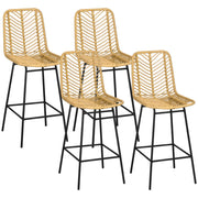 Sgabello da bar ¨C zephmum ¨C giallo, struttura in metallo, 42.5x52x102 cm