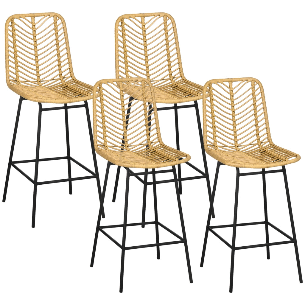 Sgabello da bar ¨C zephmum ¨C giallo, struttura in metallo, 42.5x52x102 cm
