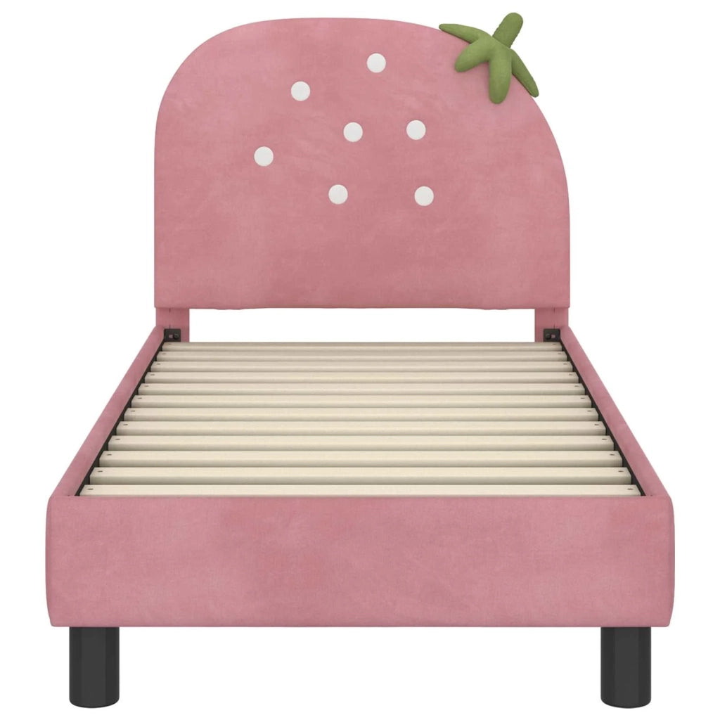 Struttura letto per bambini con testata-Giroletto per bambini Rosa 70 x 140 cm 223299