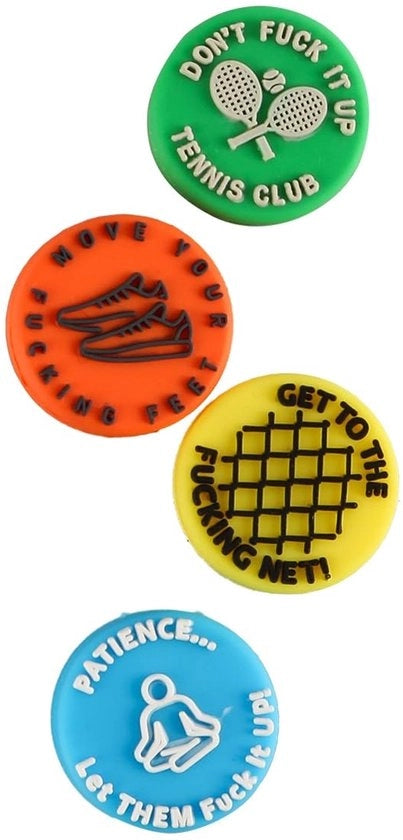 Impianto di Demagnetizzazione per Racchette da Tennis 4-Pack - Demagnetizzatore in Silicone - Migliorato Comfort - Assorbimento degli Impatti - Stabilità - Miglioramento del Feedback - Demagnetizzatore per Racchette
