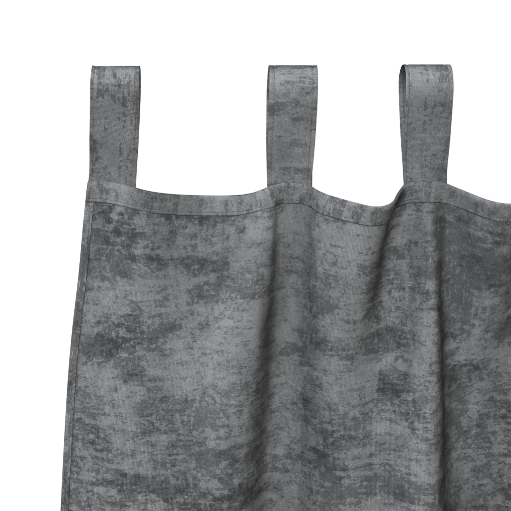 Tende 2 pezzi con occhielli grigie 225x140 cm
