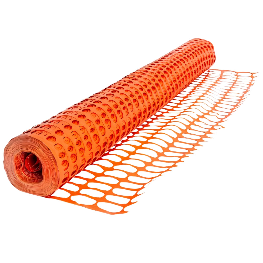 Fortunato rete in pvc per recinzione colore arancione rotolo 1.5 x 50 m