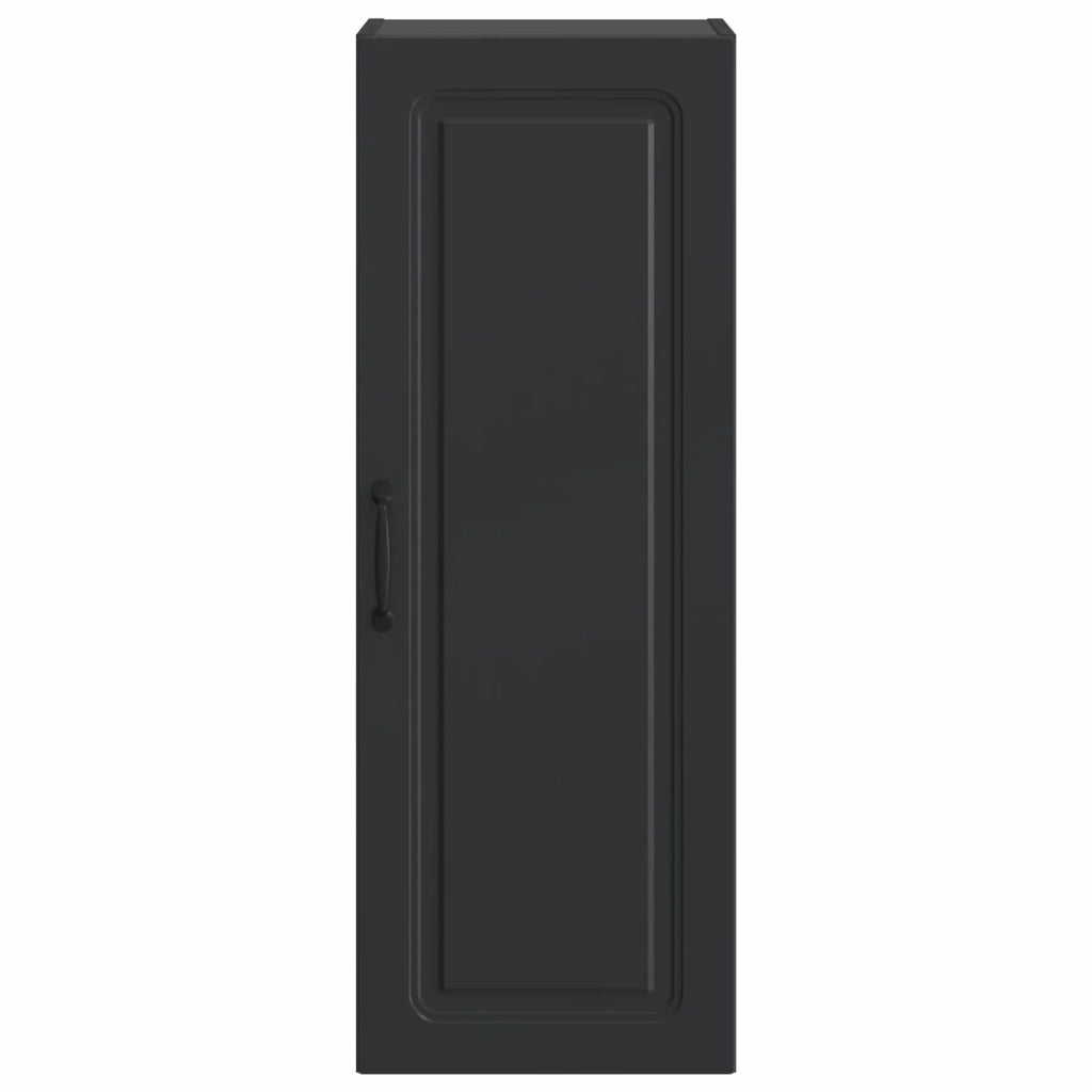 Mobiletto a muro Nero 33 x 34,5 x 90 cm Legno ingegnerizzato 899266