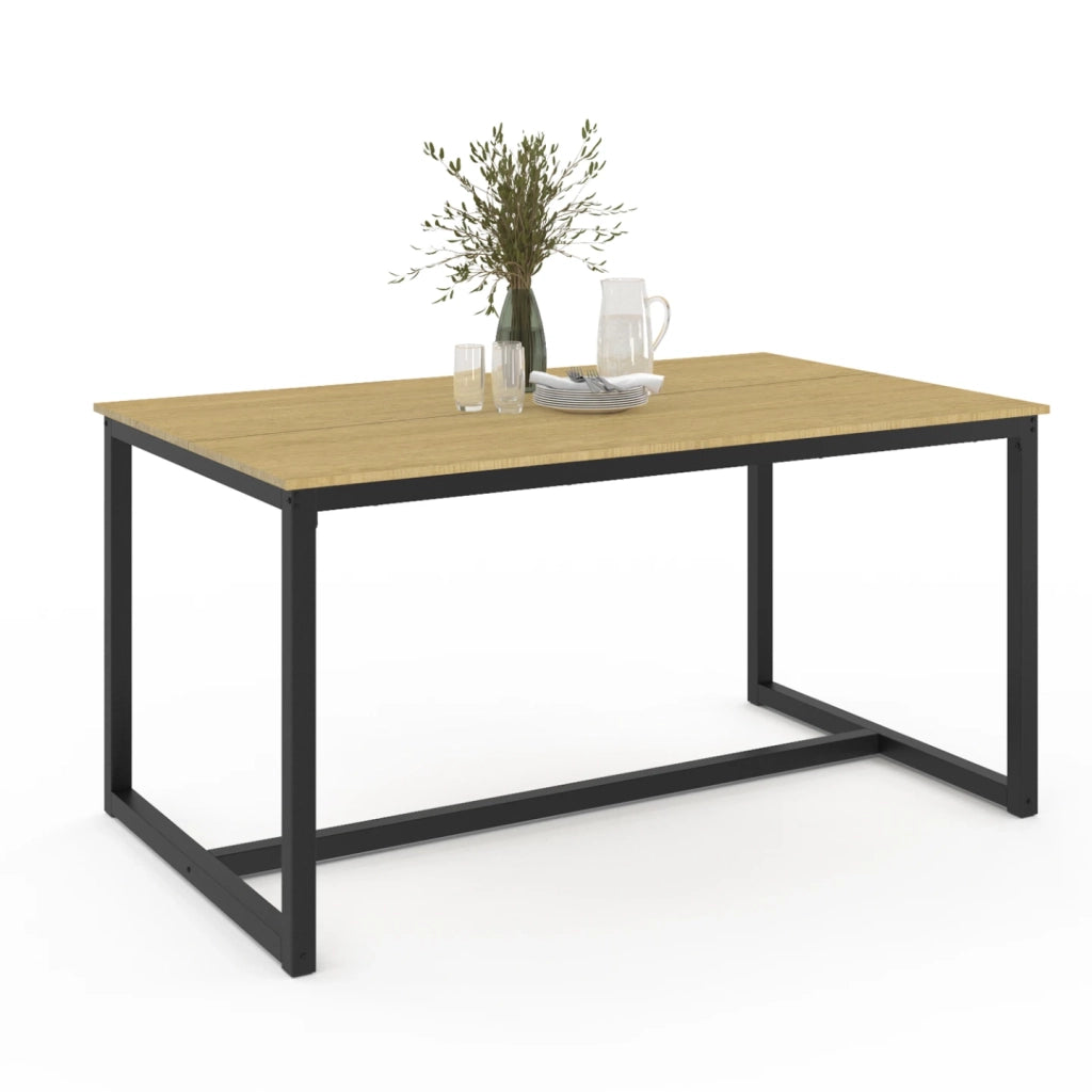IDMarket - DETROIT Tavolo da pranzo rettangolare di design industriale per 8 persone 150 cm