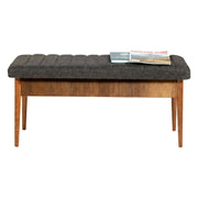 Arielli, Panca Peso Supportato 130 kg, 110x40x48h cm Marrone Noce