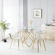 Set da pranzo 5 pezzi: 1 tavolo + 4 sedie