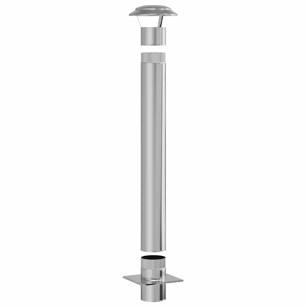 Estensione Camino Argento 25 x 25 x 132 cm Acciaio inossidabile CFW7578343