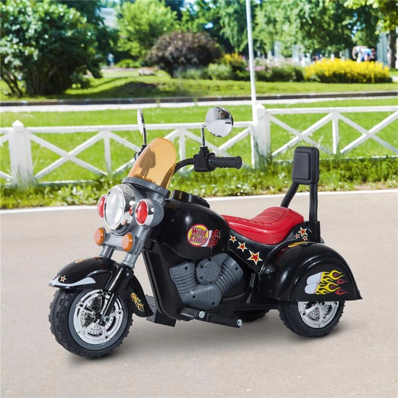 MOTO ELETTRICA PER BAMBINI CON 3 RUOTE 6 V NERO