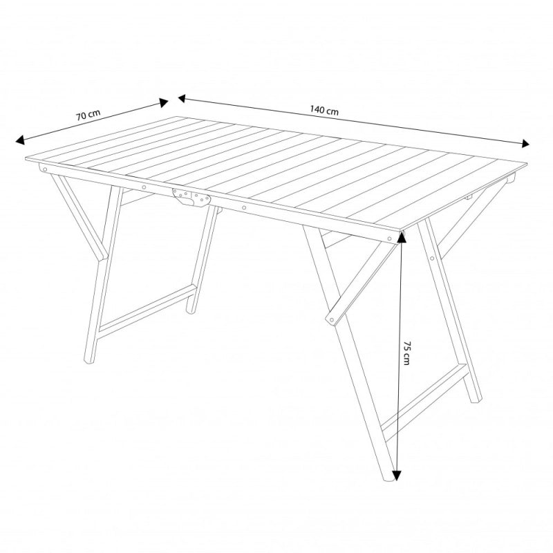 TAVOLO DOPPIO 70 X 140 TINTA NOCE