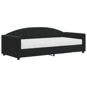 Divano letto | Sof¨¤ letto | Letto singolo con Materasso Nero 90x190 cm in Velluto