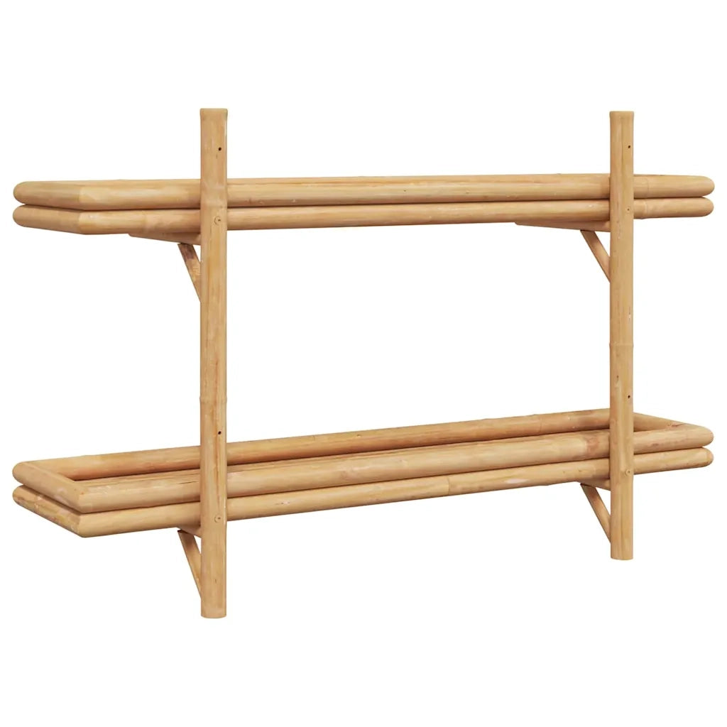vidaXL Ripiano a Muro con lo scaffale Marrone 100 x 26 x 60 cm Bambù