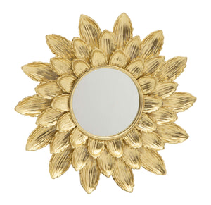 SPECCHIO FEATHER ORO D.25,5 CM