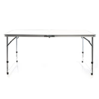 Toboli Tavolo da campeggio pieghevole 120x60x70cm altezza 54/61/70cm portatile e multiuso
