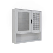 Vicco Specchio contenitore bagno Bianco 56 x 58 cm con 2 porte