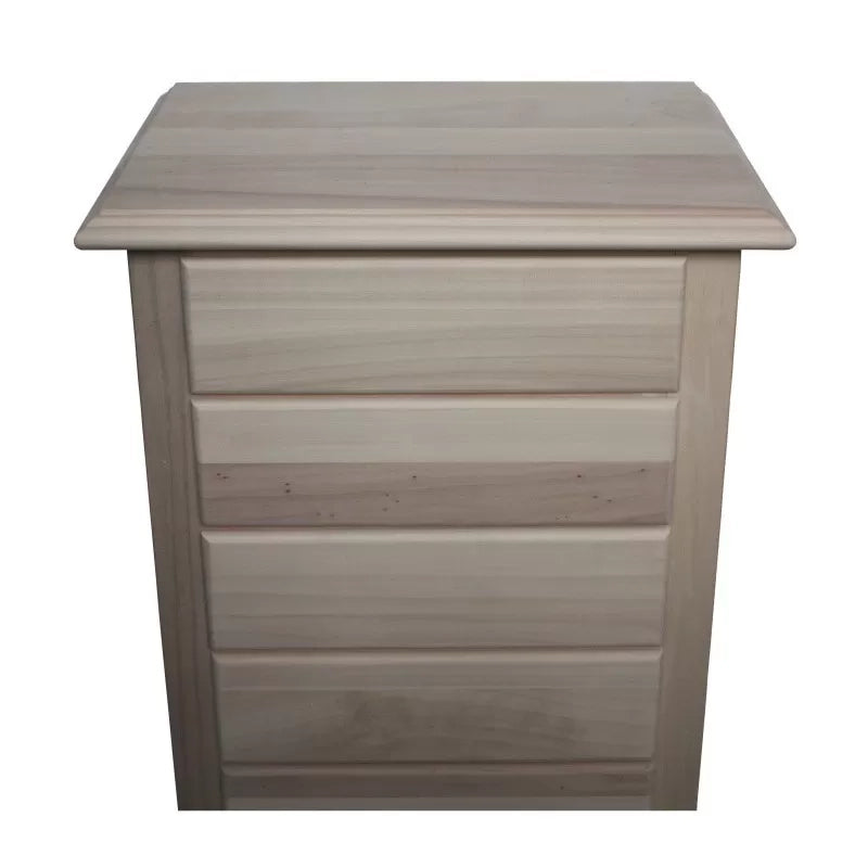 cassettiera classica 7 cassetti legno grezzo 50x37x107 (3036) - Mobili 2G