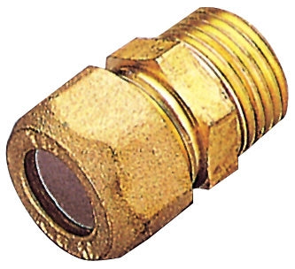 PL RACCORDO OTTONE DIR. BICONO M/GAS 10X1/2 PES- TIEMME- 1,0 pz