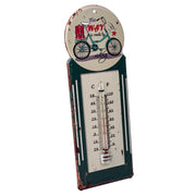Termometro da parete in metallo verde 29x10x1h