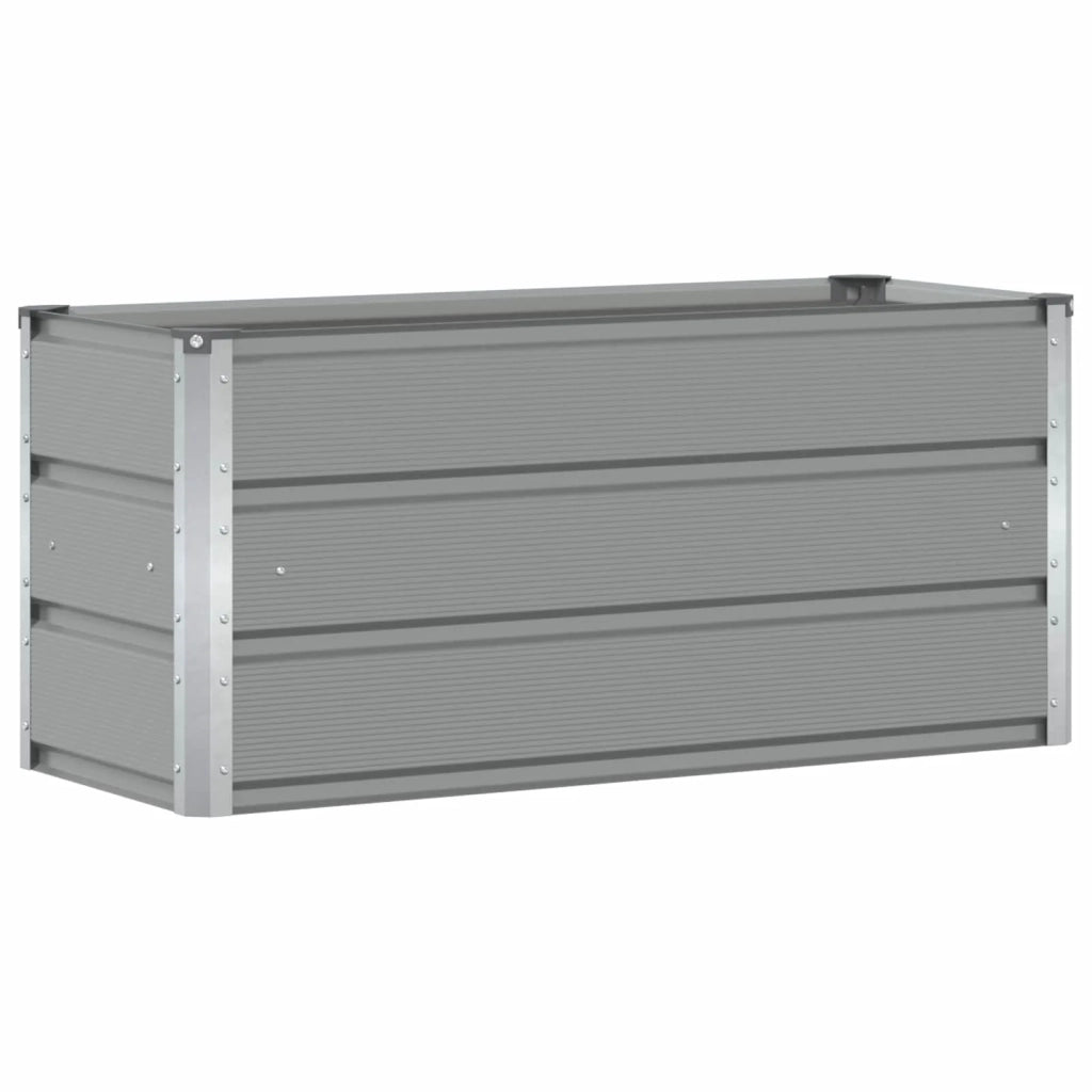 Fioriera Grigio chiaro 100 x 40 x 45 cm Acciaio 42018132