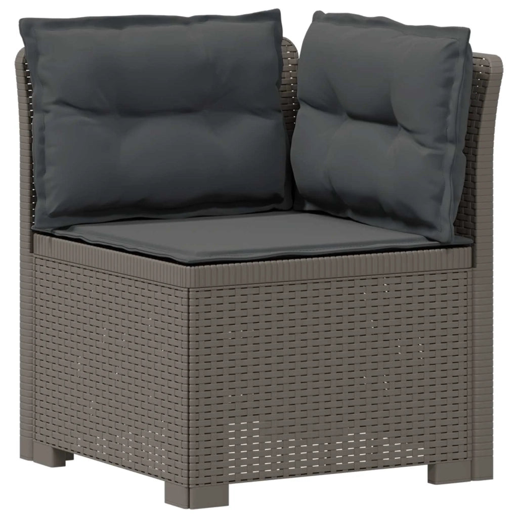 Divano da Giardino a 2 Posti con Cuscini Aspetto Rattan PP 8011953
