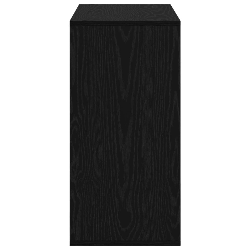 Credenza con cassetto Rovere Nero 68,5 x 32 x 67 cm