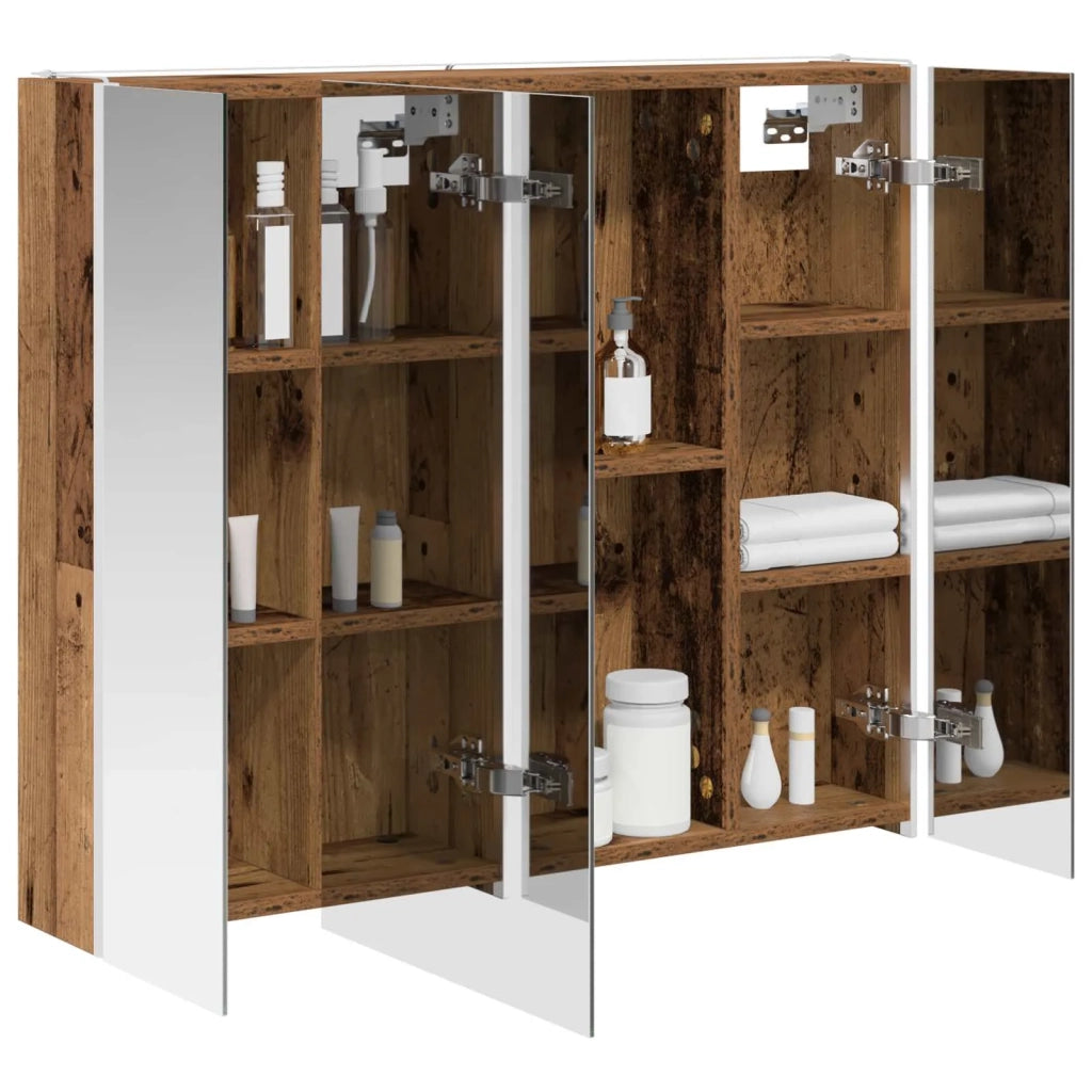 Mobiletto per specchio da Bagno | Armadio da bagno Legno vecchio