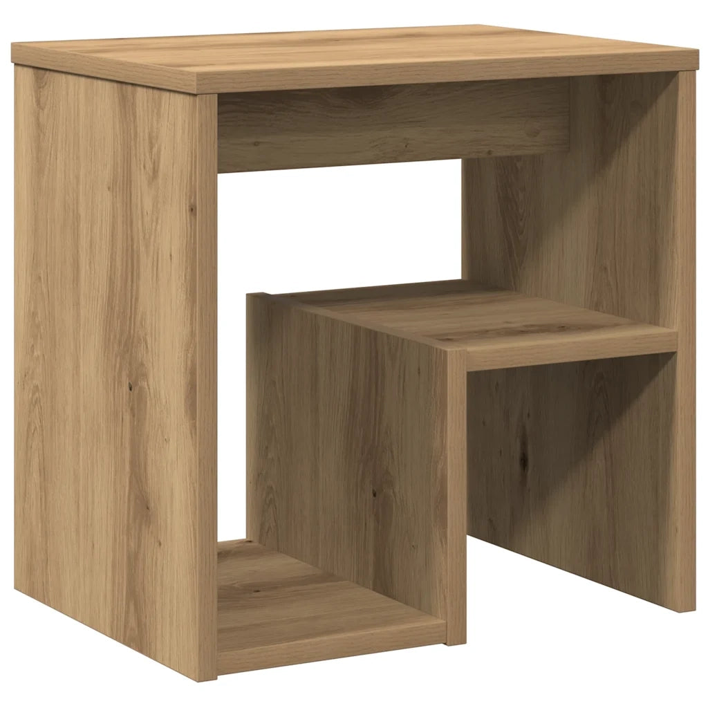 Comodino Rovere Artigianale 40x30x40 cm in Legno Multistrato