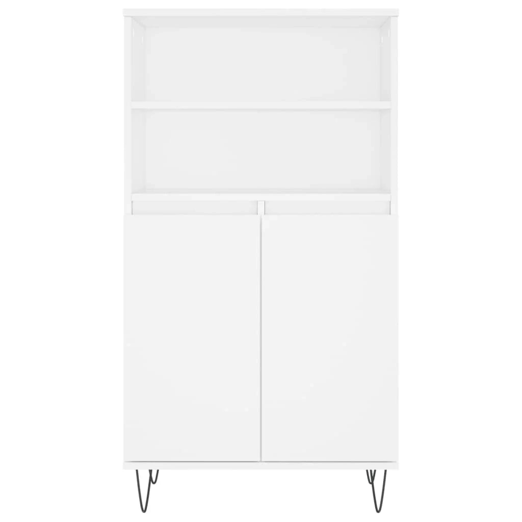 Buffet credenza cassettiera mobiletto mobile contenitore organizer cucina soggiorno salotto alto 60 x 36 x 110 cm legno ingegnerizzato bianco 02_0032469