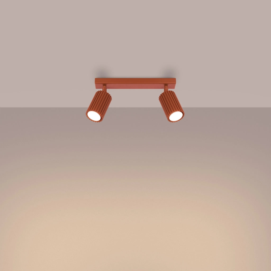 Spot plafoniera GRAVIO Pure Lume rosso ocra 2xGU10