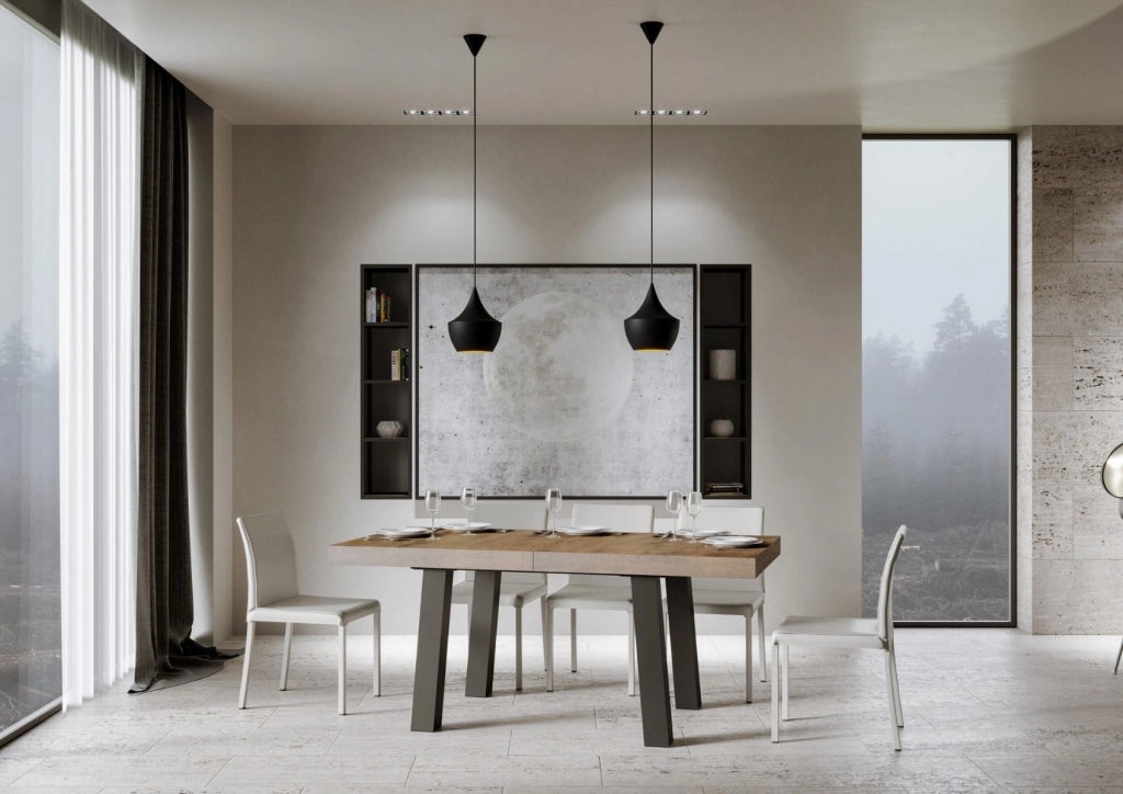 Tavolo Allungabile 160-264x90x77 cm Bridge Noce