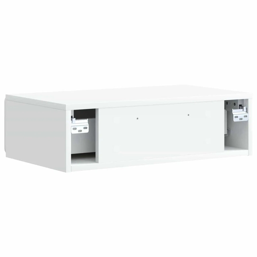 Tavolino da Parete Laterale Bianco 59 x 34,5 x 17 cm 898315